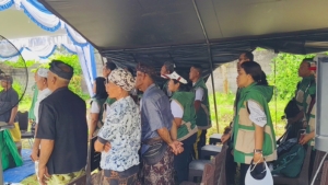 Dandim Klungkung Hadiri Panen Raya Dan Pengumuman Swasembada Pangan Bersama Presiden RI Secara Virtual