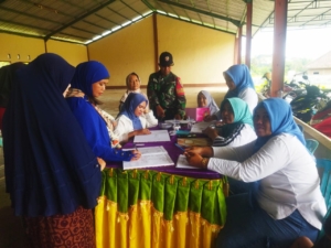 ‎Peduli Generasi Sehat, Babinsa Padesa Dampingi Posyandu Didesa Binaan