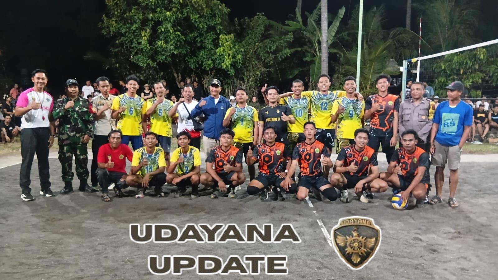 Babinsa Nusasari Pastikan Final Turnamen Voli Antar STT Berjalan Aman dan Sportif