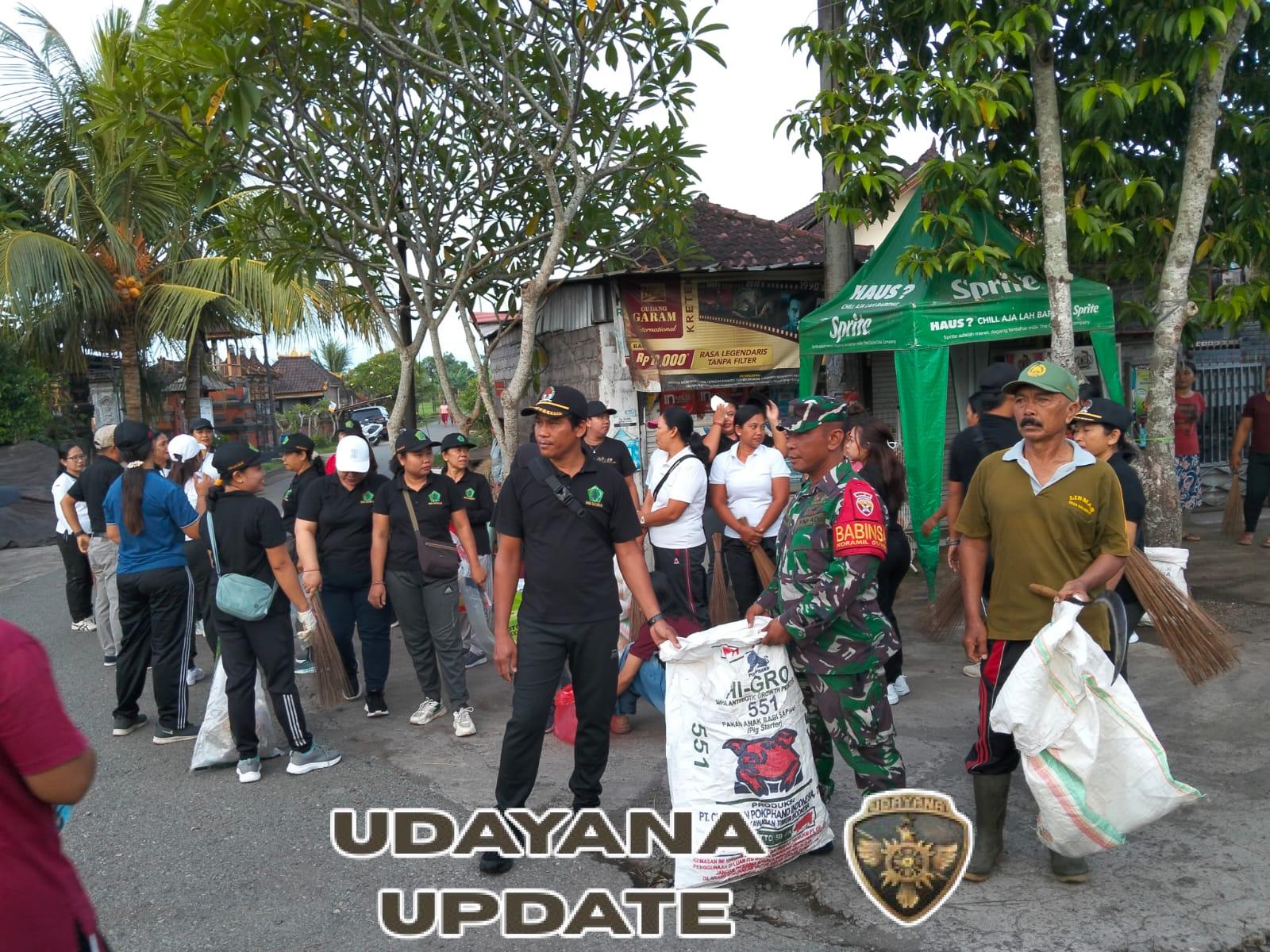 Sinergi Babinsa dan Warga Kaliakah Rayakan Hardesnas Melalui Aksi Gotong Royong