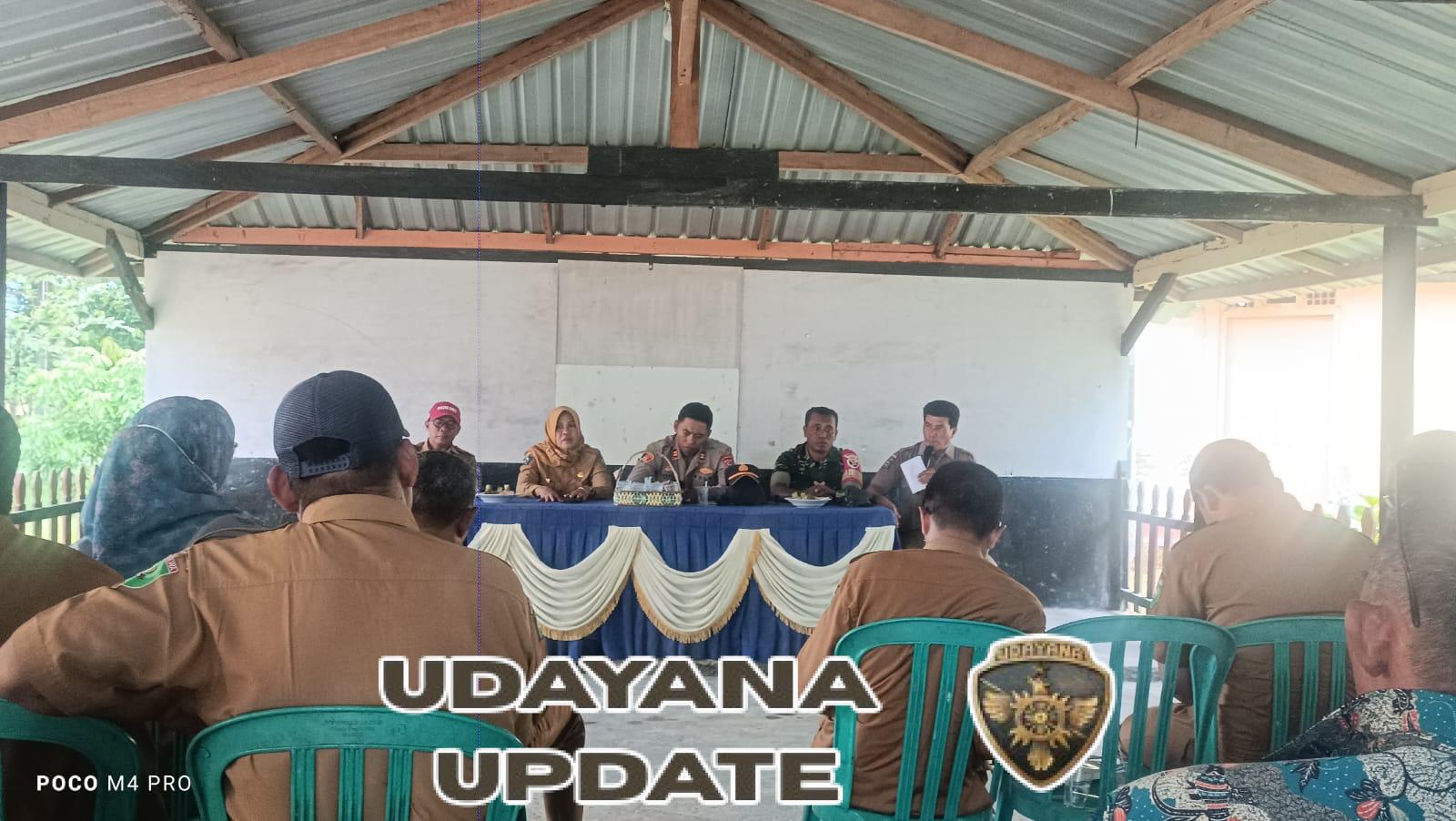 Sambut HUT ke-67, Koramil 1607-04/Alas Hadiri Rapat Koordinasi di Kecamatan Buer