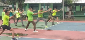 Kodim Klungkung Gelar Latihan Bela Diri Pencak Silat Militer