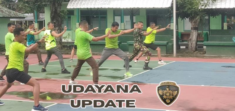 Kodim Klungkung Gelar Latihan Bela Diri Pencak Silat Militer