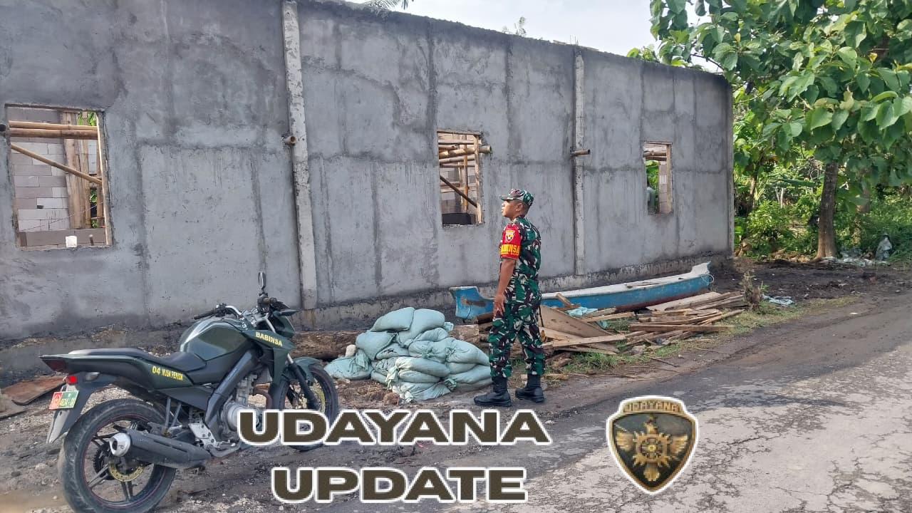 Babinsa Lembongan Konsisten Dampingi Dan Awasi Pembangunan dapur Sehat