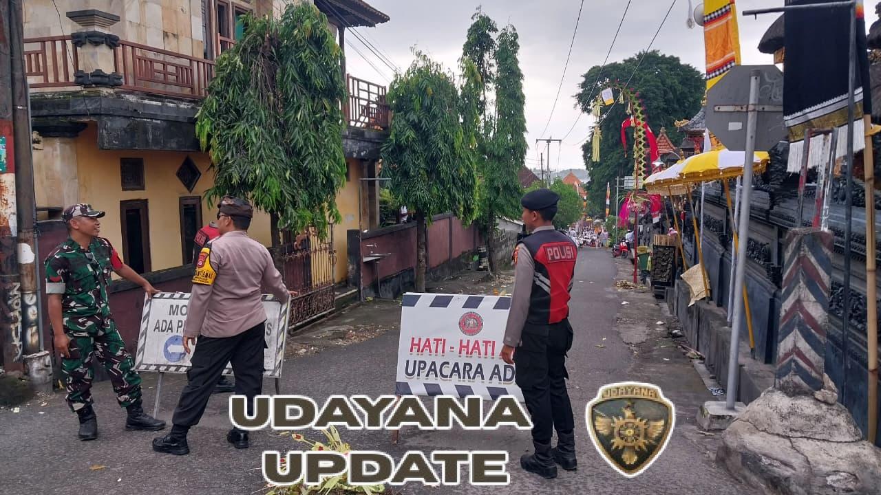 Kompak Dan Solid, Aparat Keamanan Di Lembongan Gelar Pengamanan Upacara Keagamaan