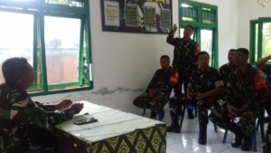 Beri Santiaji, Danramil Klungkung Gelar Jam Pimpinan