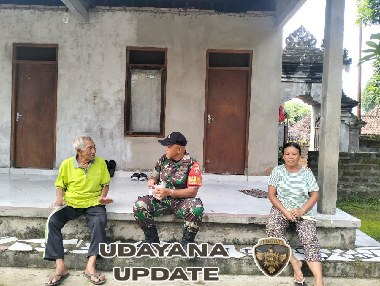 Babinsa Bakas Gelar Anjangsana Dan Komsos Di Banjar Kawan