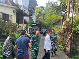 Dandim 1616/Gianyar Tinjau Langsung Lokasi Rencana Pembangunan Jembatan Prioritas di Silakarang
