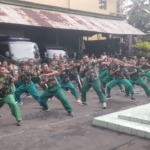 Kodim Tabanan Asah Naluri Tempur Prajurit Lewat Latihan Pencak Silat Militer Jelang Uji Kenaikan Tingkat