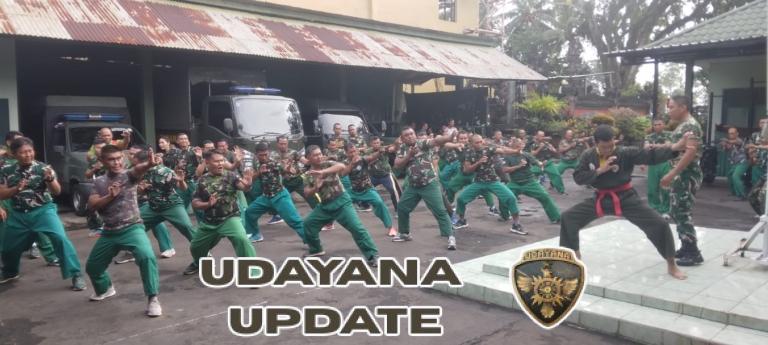 Kodim Tabanan Asah Naluri Tempur Prajurit Lewat Latihan Pencak Silat Militer Jelang Uji Kenaikan Tingkat