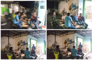 Hujan Deras Melanda, Koramil Lunyuk Turun ke Lapangan Ingatkan Warga Jaga Keselamatan