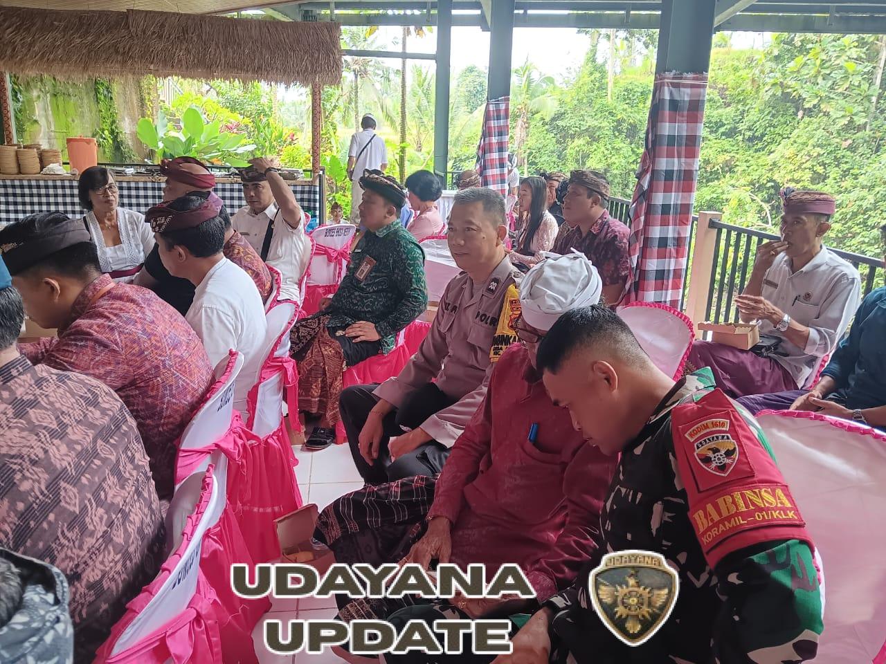 Babinsa Koramil Klungkung Atensi Pelantikan Dan Pengukuhan Forum Komunikasi Desa Wisata