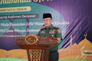 Melalui Isra Mikraj, Pangdam IX/Udayana Ajak Prajurit Perkuat Iman dan Pengabdian