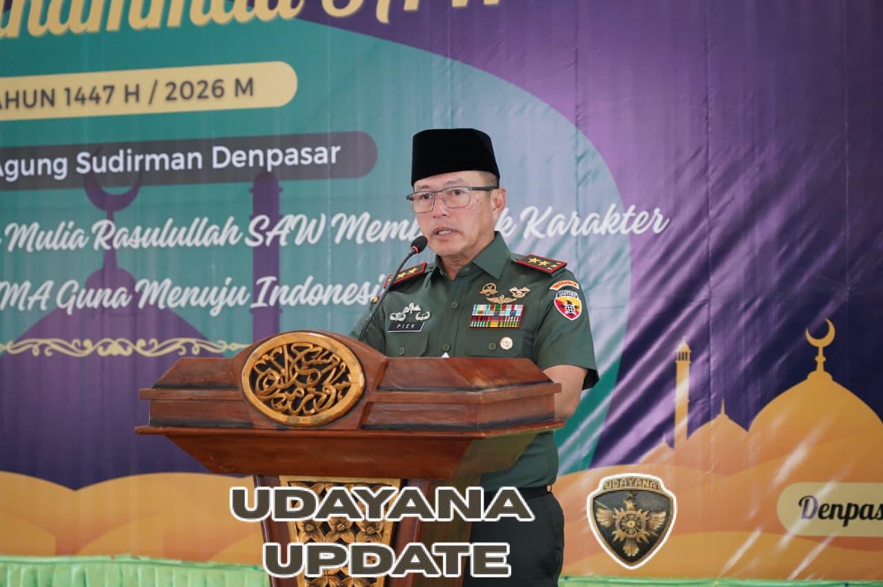 Melalui Isra Mikraj, Pangdam IX/Udayana Ajak Prajurit Perkuat Iman dan Pengabdian