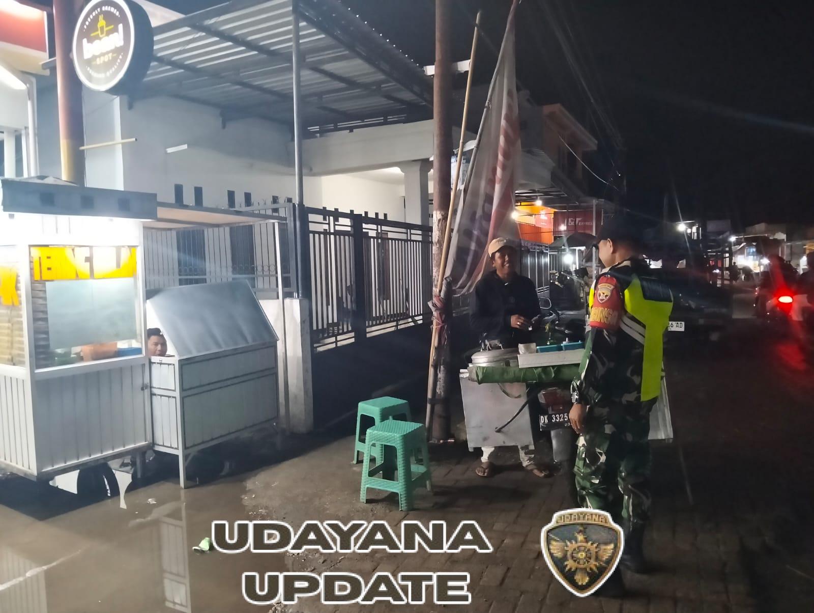 ‎Koramil Utan Sambangi Pemukiman dan Tempat Keramaian, Jaga Wilayah Tetap Aman