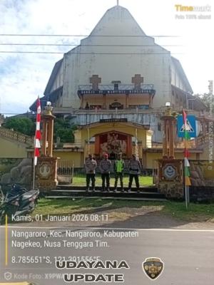 Babinsa Koramil 1625-03/Boawae Amankan Misa Tahun Baru 2026 di Kapela St. Martinus Nangaroro