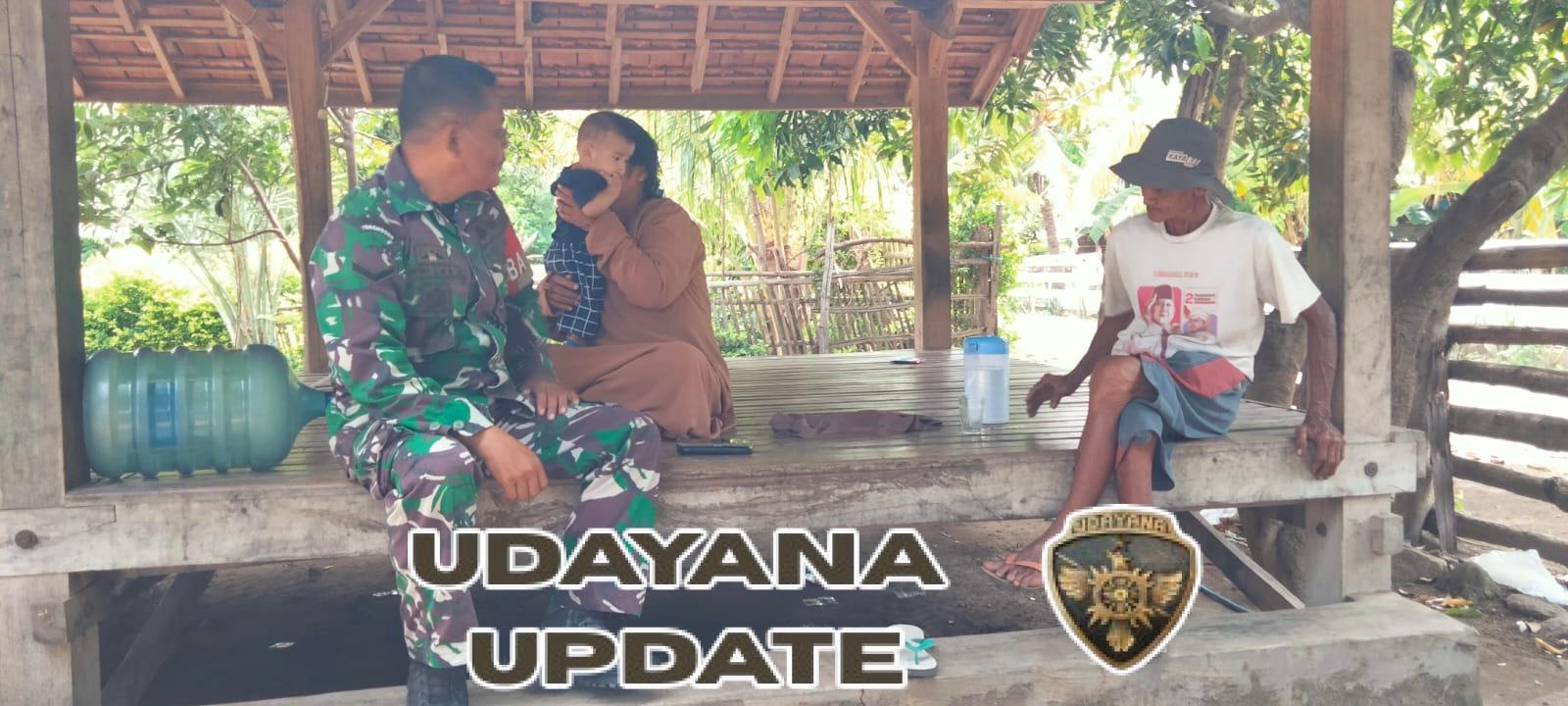 Babinsa Koramil Poto Tano Perkuat Kamtibmas Lewat Komsos di Desa Kokarlian