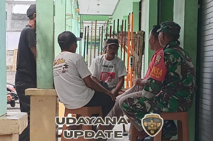Babinsa Wanasaba Lauk Gelar Komsos, Ajak Warga Jaga Kesehatan dan Keamanan Lingkungan