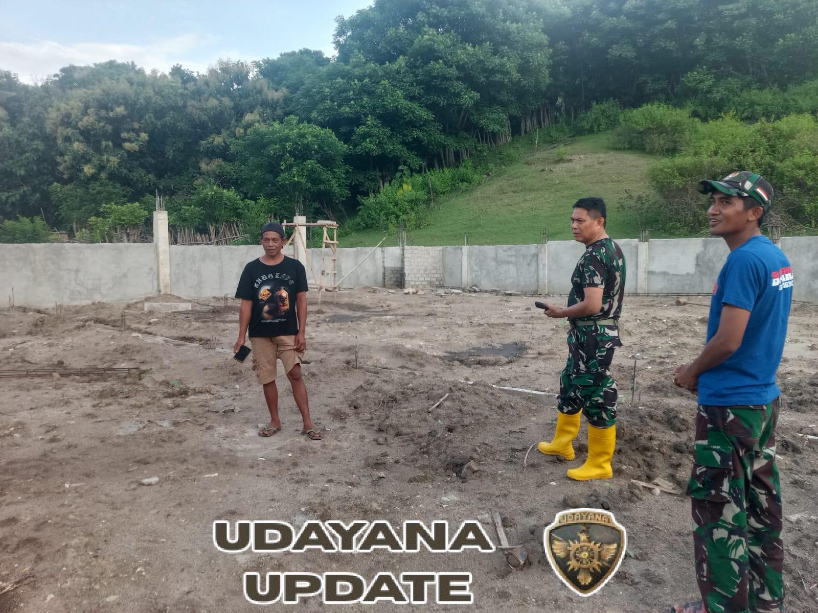 Kasdim 1628/Sumbawa Barat Tinjau KDKMP Desa Labuhan Kertasari Didampingi Babinsa