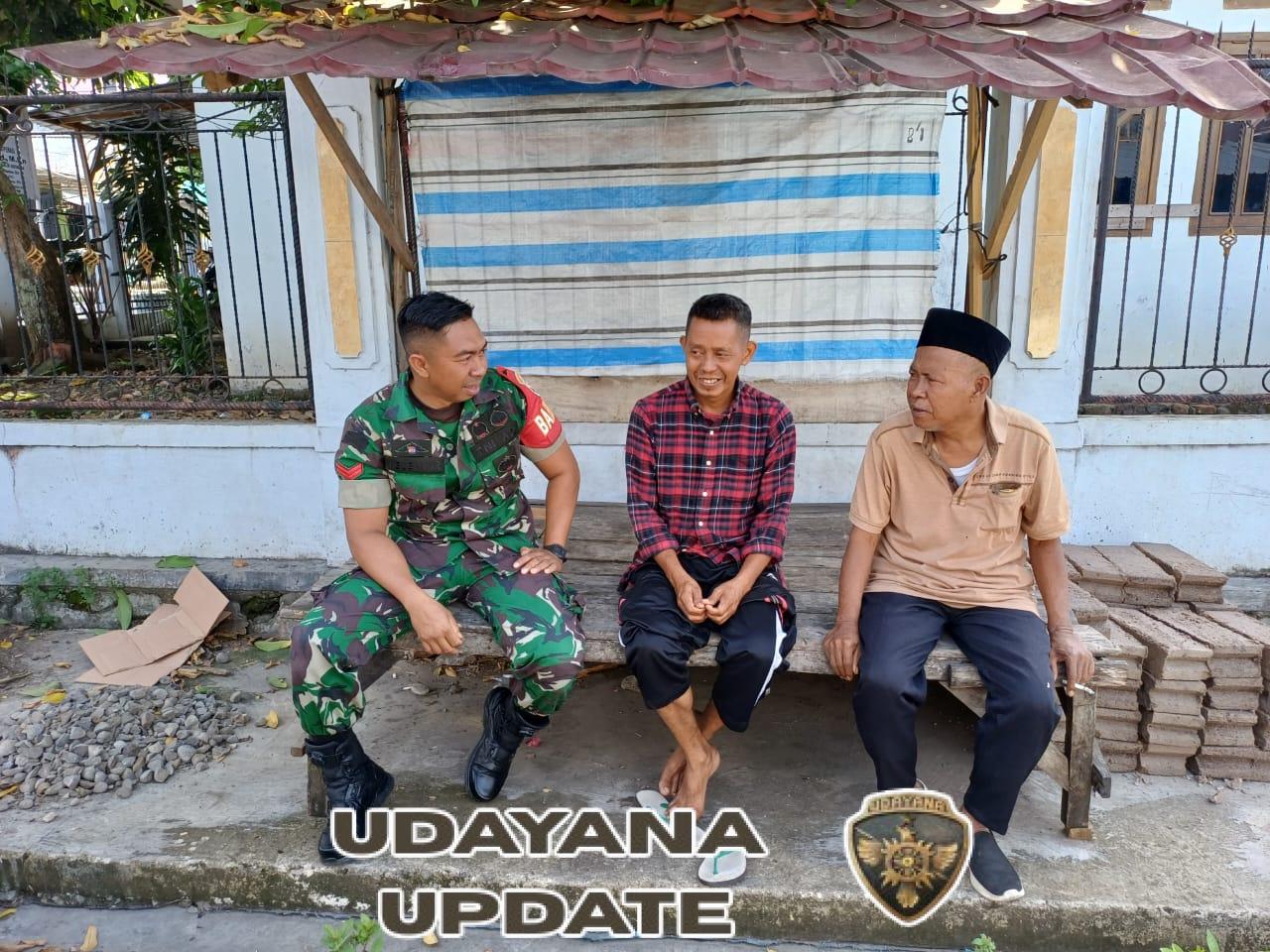 Sambut Tahun Baru, Babinsa Potu Beri Edukasi Keamanan kepada Warga Rasabou