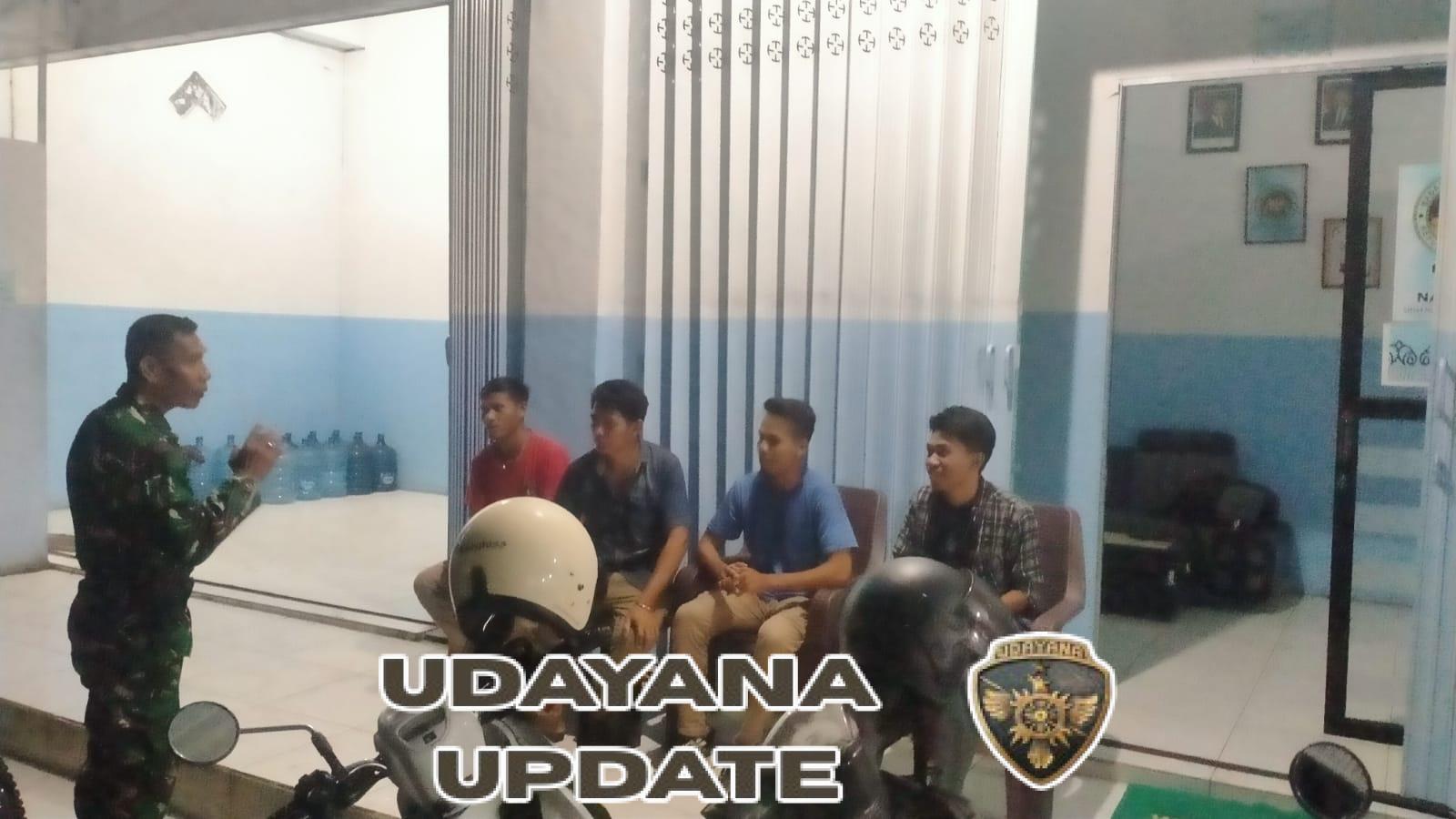 Babinsa Koramil 1614-01/Dompu Bersama Karang Taruna Gelar Patroli Ronda Malam di Dusun Saka