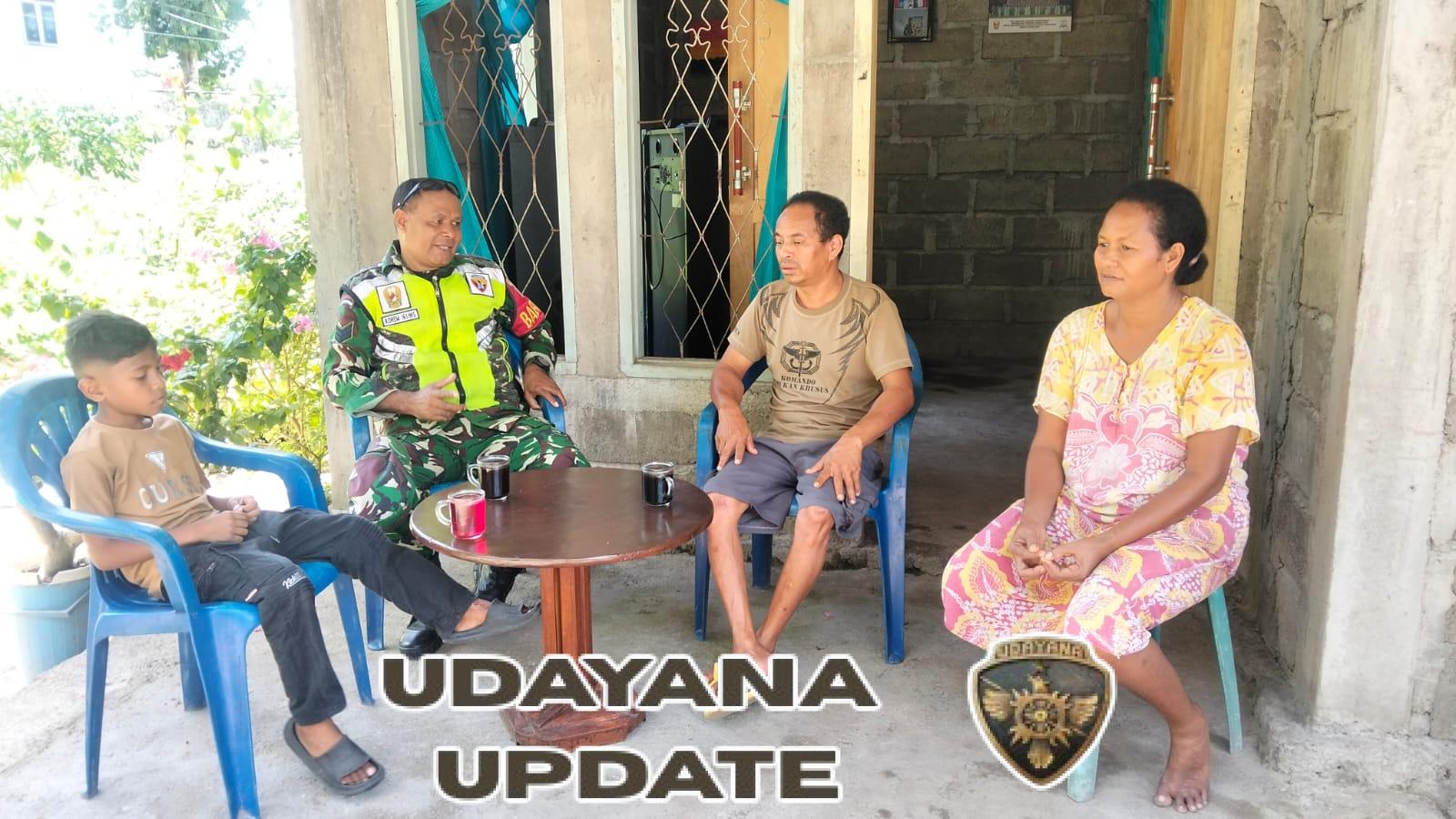 Babinsa 1602-01/Ende Intensifkan Pamwil dan Komsos Bersama Warga