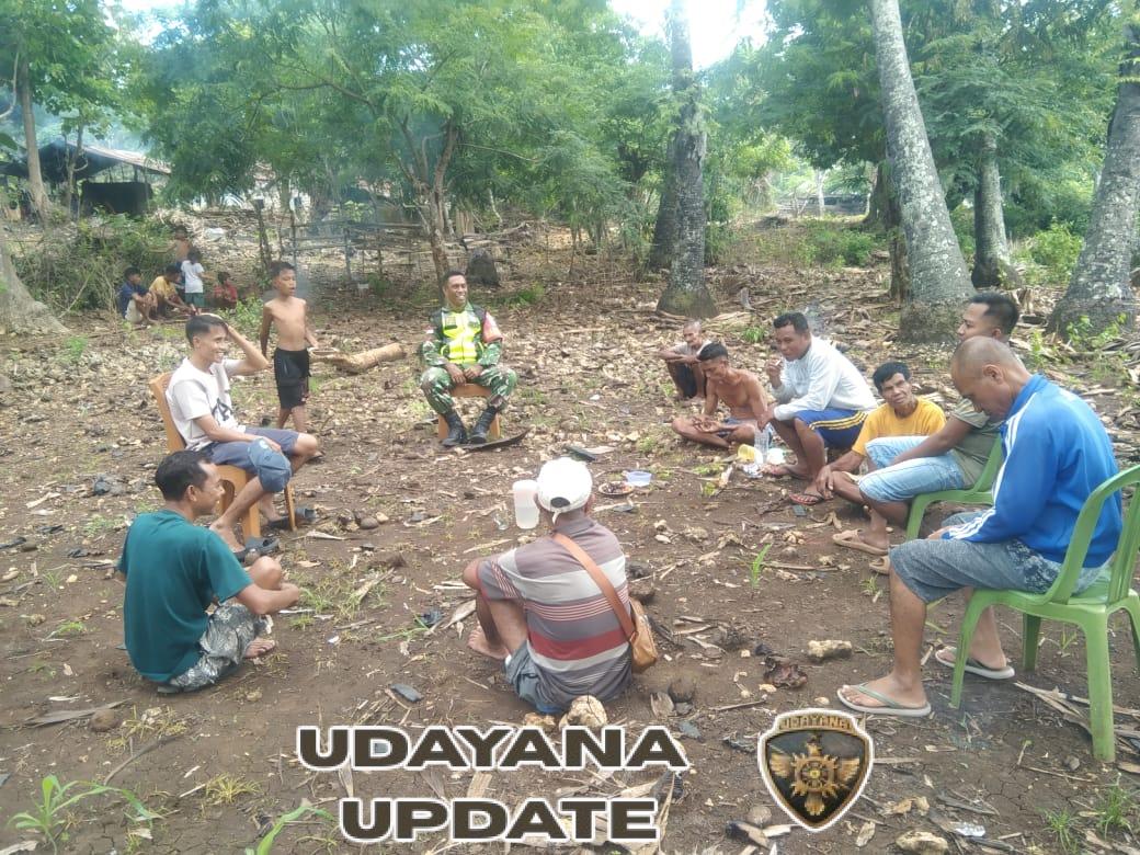 Babinsa Koramil Batutua Fasilitasi Penyelesaian Kasus Sapi Masuk Kebun Warga di Desa Saindule