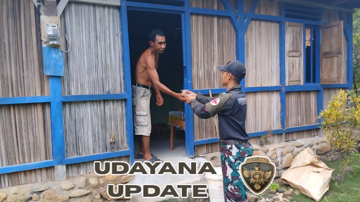 Hangatkan Kebersamaan, Satgas Pamtas Pos Nunura Berbagi Bubur Kacang Ijo