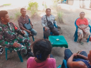 Sinergi Babinsa dan Bhabinkamtibmas Jaga Kamtibmas Desa