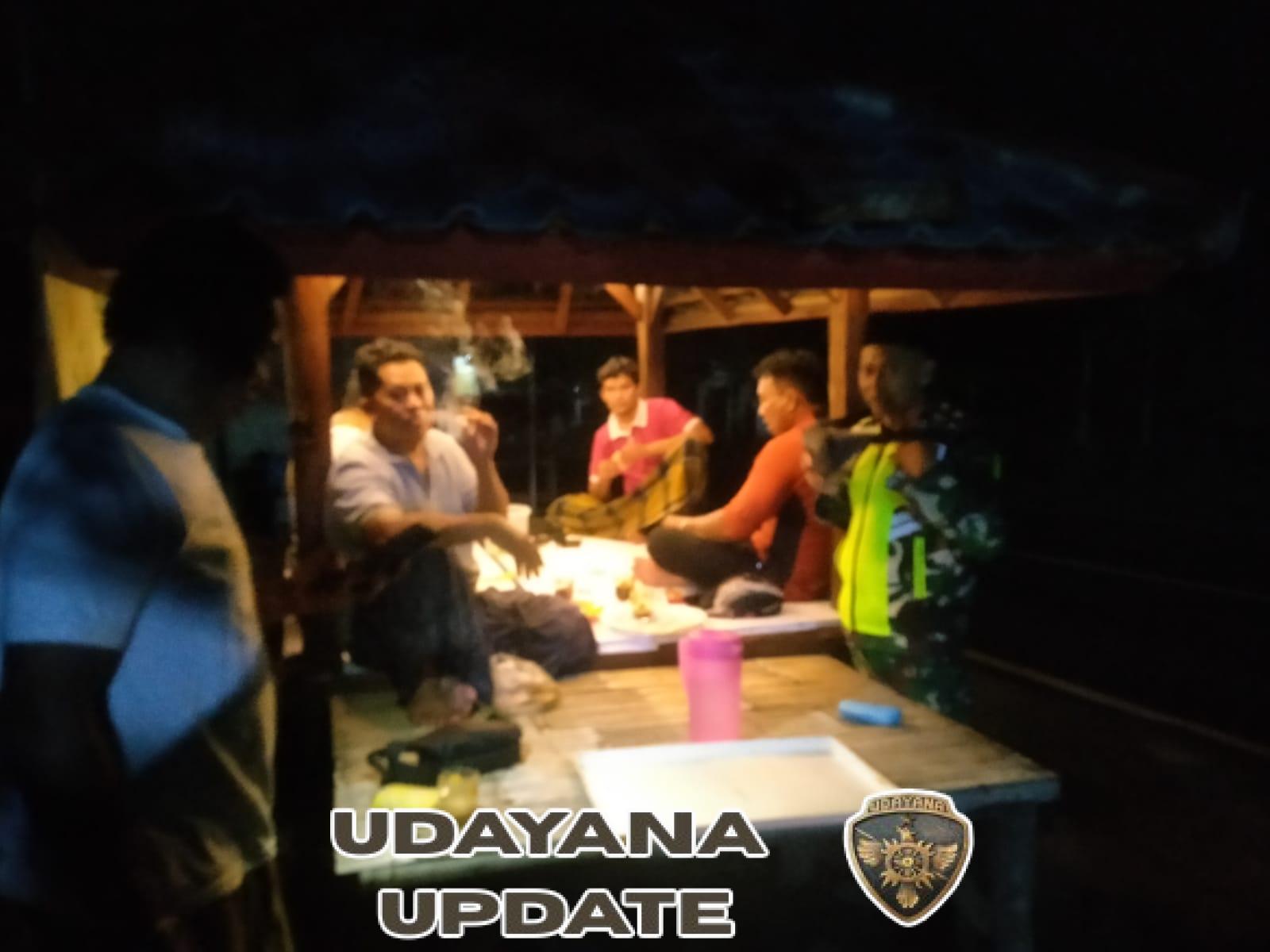 Serka Hamdan Sakirin Laksanakan Patroli Kongko-kongko, Tekankan Pencegahan Dini Kamtibmas