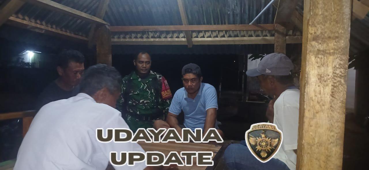 Cegah Aksi Pencurian, Babinsa Intensifkan Ronda Malam di Desa Ta,a