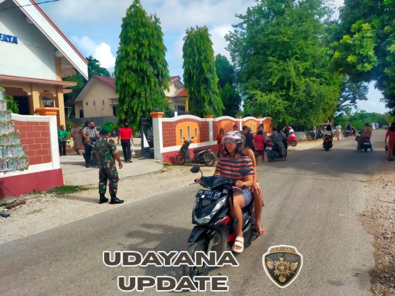 Piket Koramil Ba’a Laksanakan Monitoring Ibadah di Gereja Efata Lekioen
