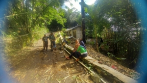 Komsos Babinsa Perkuat Keamanan Lingkungan Dusun Batu Kemalik