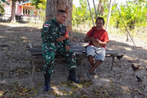 Babinsa Ajak Masyarakat Manfaatkan Lahan Dengan Maksimal Guna Tingkatkan Ketahanan Pangan Keluarga