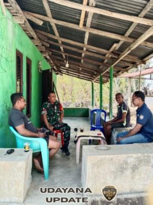 Babinsa Koramil Batutua Gelar Komsos dan Monitoring Wilayah di Desa Temas