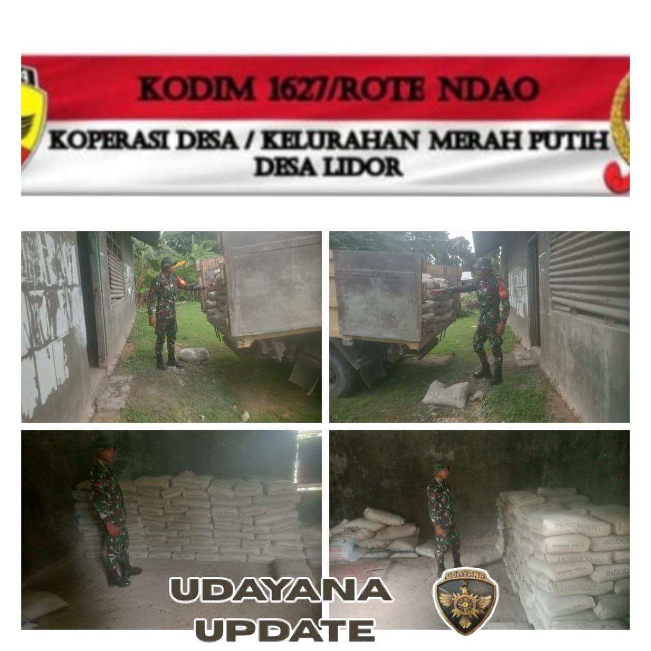 Babinsa Koramil 1627-03/Batutua Awasi Ketat Distribusi Material Pembangunan KDKMP di Desa Lidor