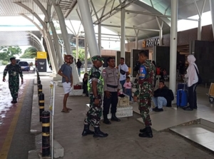 H+4 Tahun Baru Babinsa Tetap Siaga Pengamanan