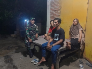 Koramil 1628-04/Poto Tano Intensifkan Patroli Malam Jaga Kamtibmas