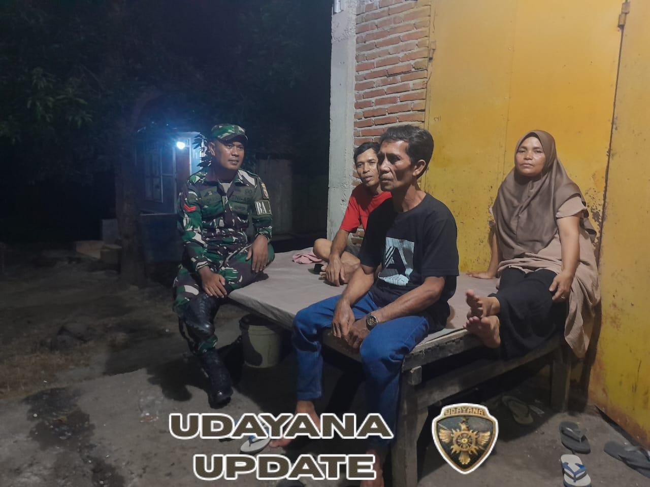 Koramil 1628-04/Poto Tano Intensifkan Patroli Malam Jaga Kamtibmas