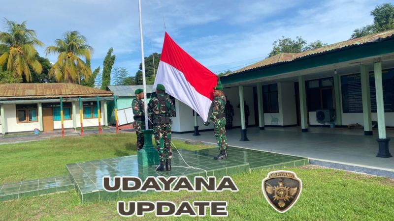 Kasdim Mayor Cba Dominggus M. Atamani Pimpin Upacara Bendera Kodim 1603/Sikka