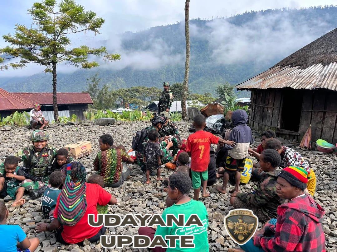 Dari Rumah ke Rumah, Satgas Yonif 743/PSY Hadirkan Harapan Sehat di Pedalaman Papua