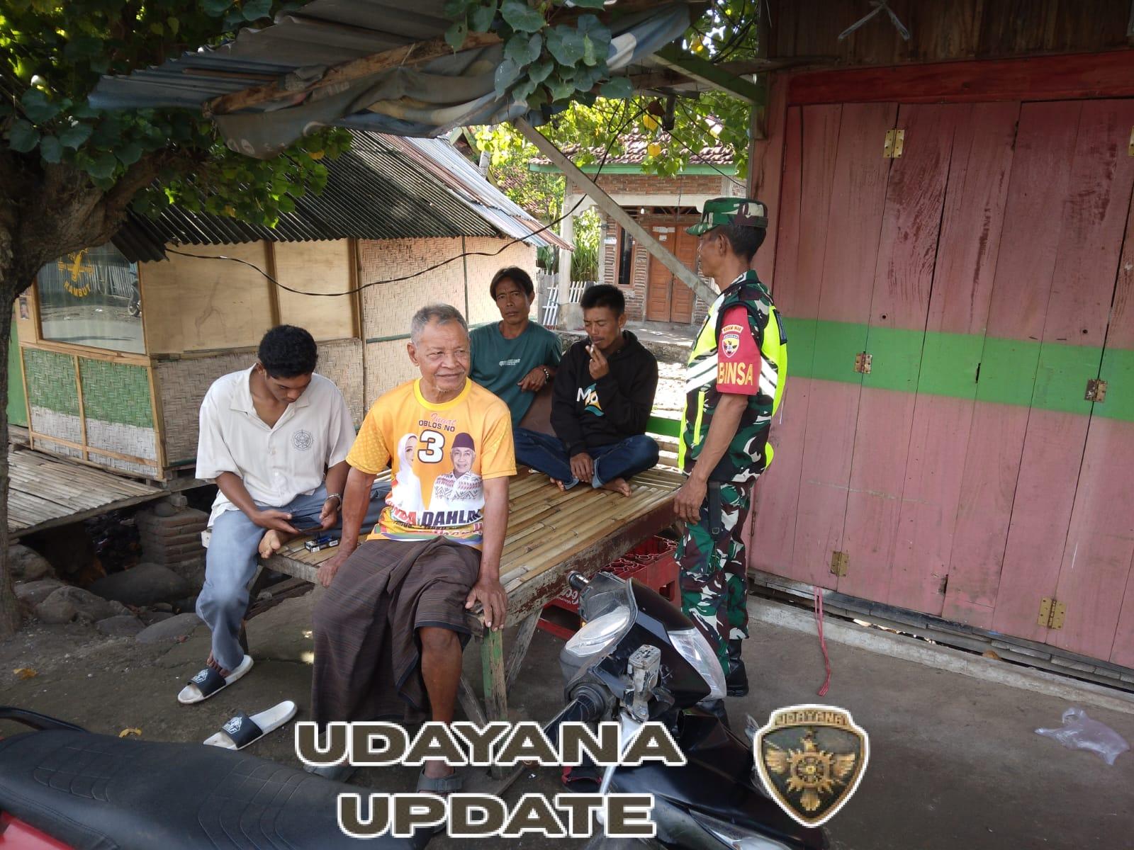 Babinsa Desa Kala Ajak Warga Tingkatkan Kewaspadaan dan Jaga Kamtibmas