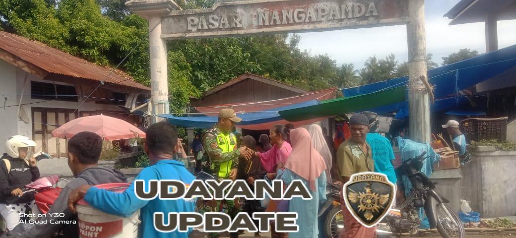 Jaga Kamtibmas, Babinsa Ndorurea Turun Langsung Berinteraksi dengan Warga