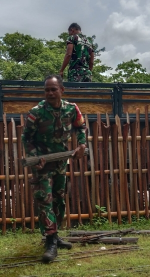 Babinsa Koramil 1627-01/Baa Dampingi Pembangunan KDKMP di Desa Suelain