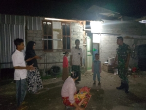 Babinsa Koramil Poto Tano Gelar Patroli Malam, Jaga Kamtibmas Desa Tuananga