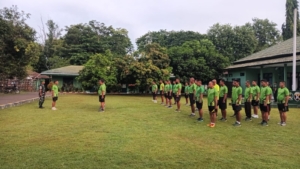 Apel Pagi dan Olahraga Bersama, Upaya Kodim 1614/Dompu Tingkatkan Kesiapsiagaan Personel