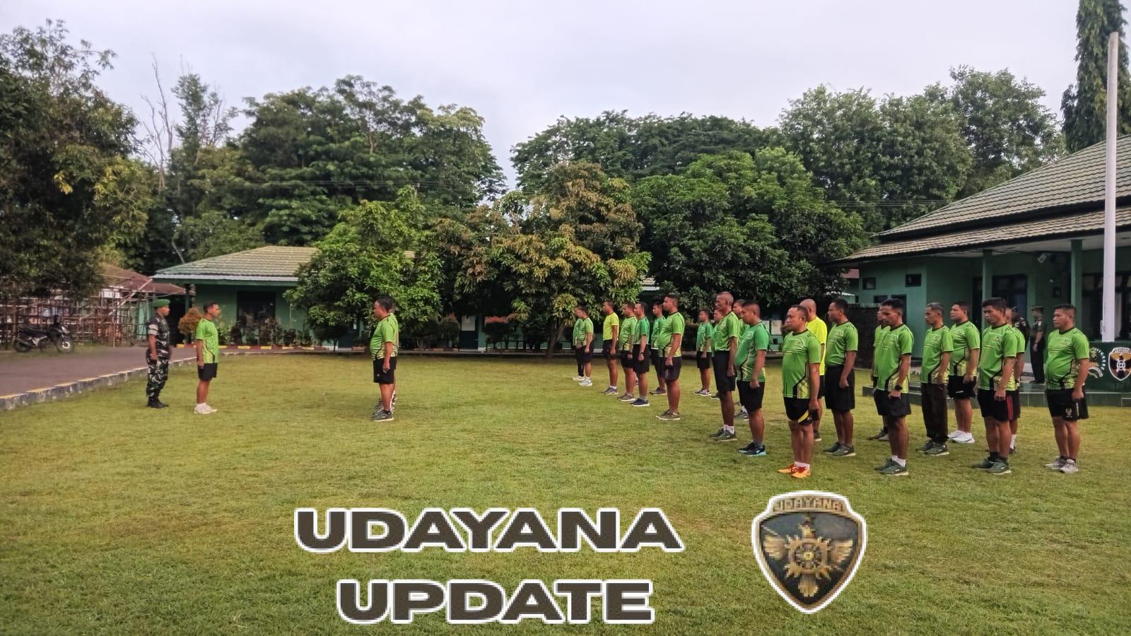 Apel Pagi dan Olahraga Bersama, Upaya Kodim 1614/Dompu Tingkatkan Kesiapsiagaan Personel