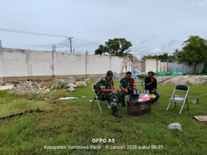 Kodim 1628/Sumbawa Barat Ikuti Vicon Bersama Pangdam IX/Udayana Bahas Pembangunan KDKMP