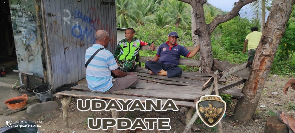 Monitoring dan Komsos TNI di Ende, Warga Antusias Sambut Kehadiran Babinsa