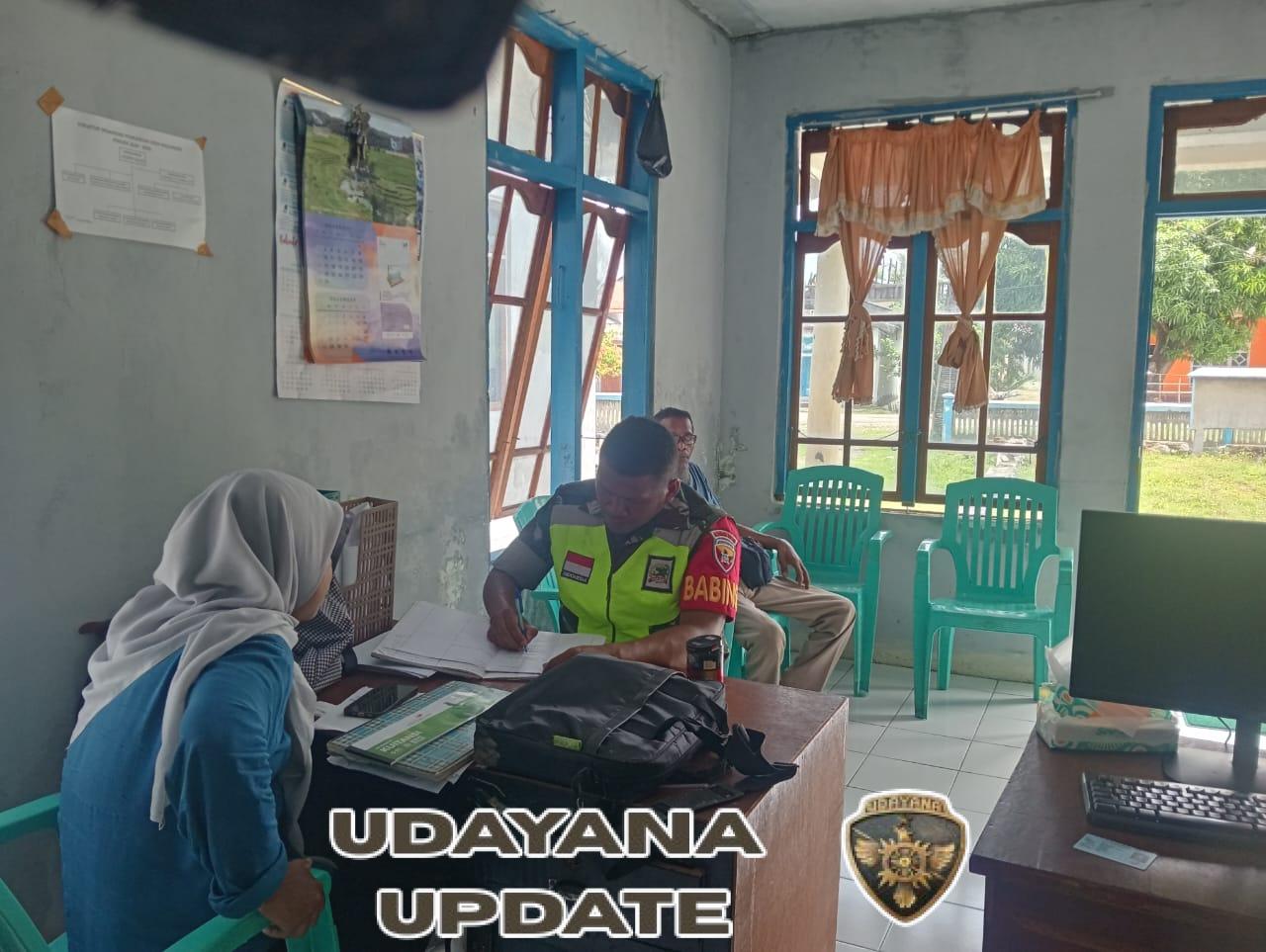 Monitoring dan Pamwil Babinsa di Mausambi, Warga Pesisir Dihimbau Waspada Cuaca Ekstrem